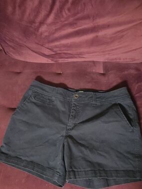 Market & Spruce Navy Cotton Chino Shorts